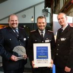 Unsere Abordnung beim Dräger-Website-Wettbewerb 2013 im Feuerwehrmuseum in Fulda