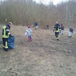 Müllsammel-Aktion mit der Kinderfeuerwehr